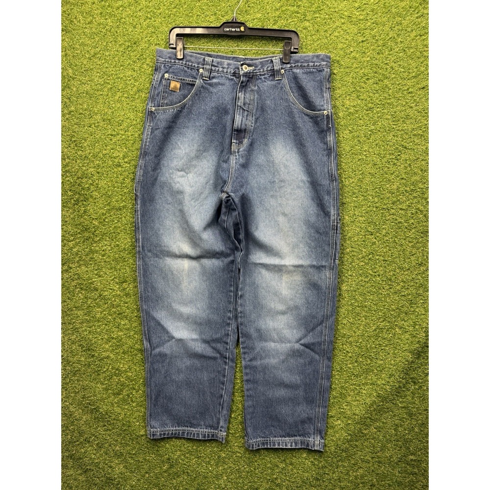 Vintage Texas Tuff Carpenter Jeans Mens 38x32 Straight Leg Grunge Y2K Hip Hop